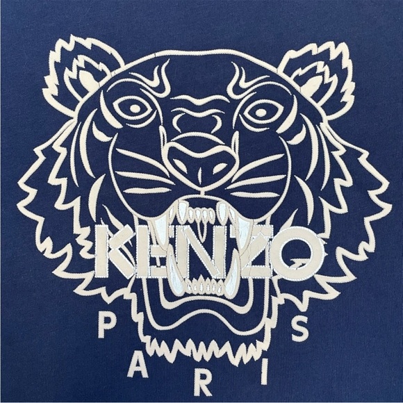 Navy Blue Kenzo Graphic Tee Shirt (S) - Picture 7 of 9
